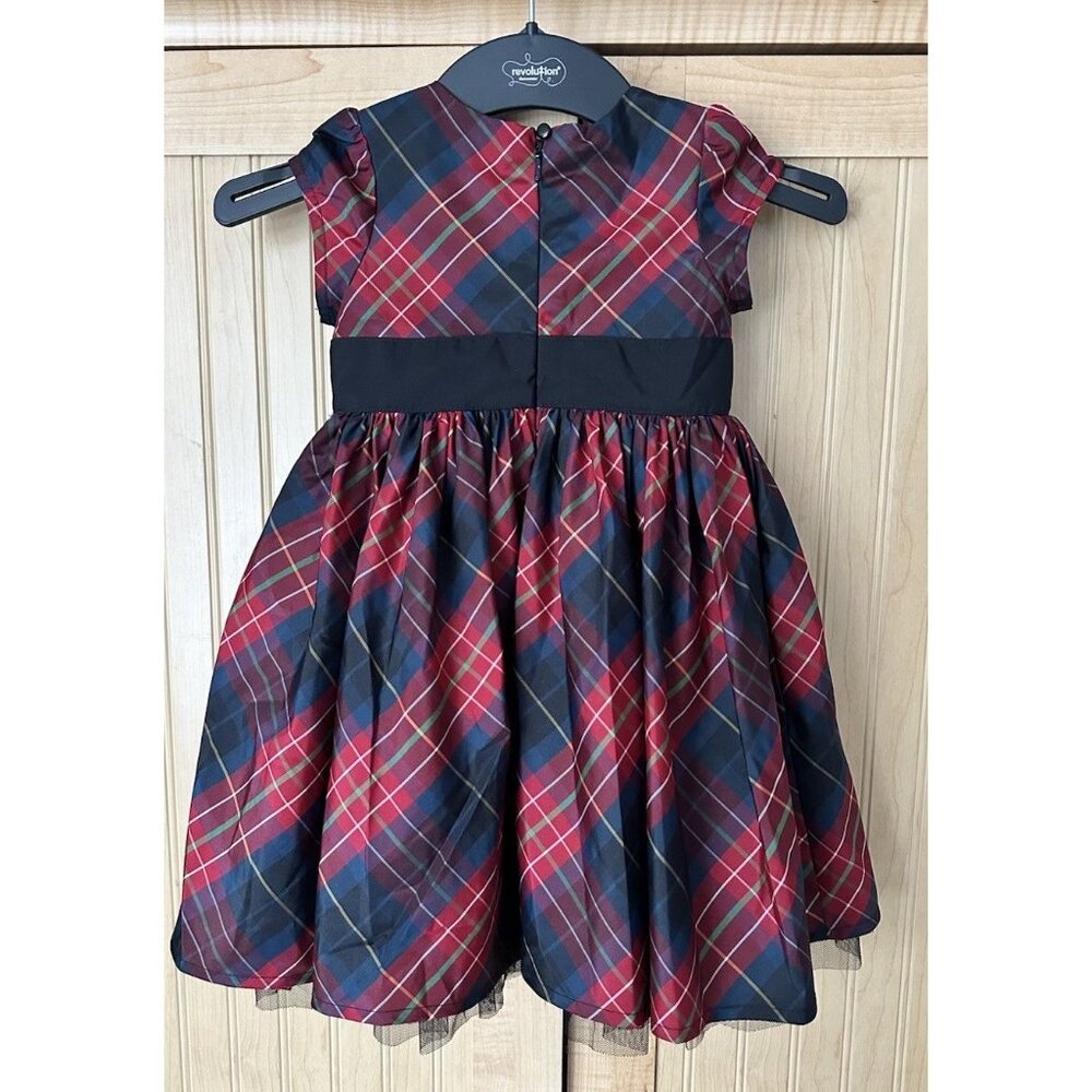 Baby Gap Girls 18-24 Mos Tafetta Dress Holiday Plaid Tartan Ralph Christmas‎ - Picture 2 of 4